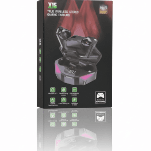 Безжични геймърски слушалки tws x15 – bluetooth 5.2, hi fi звук и led дисплей за гейминг и музика