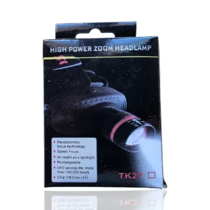 Акумулаторен LED Челник TK27 с CREE LED и ZOOM технология — Мощен Фенер за Глава
