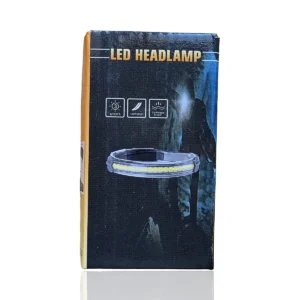 Акумулаторен LED Челник за глава с COB лента, 3 режима и червена сигнална светлина